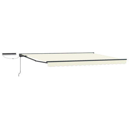 Tettuccio Elettrico Retrattile Crema e Antracite 4 x 2 m | homemem39