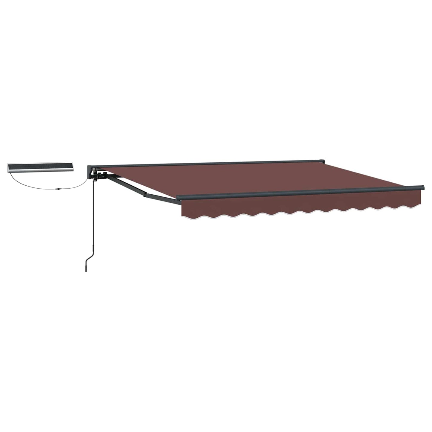 Tettuccio Elettrico Retrattile Marrone e Antracite 3 x 2,5 m | homemem39