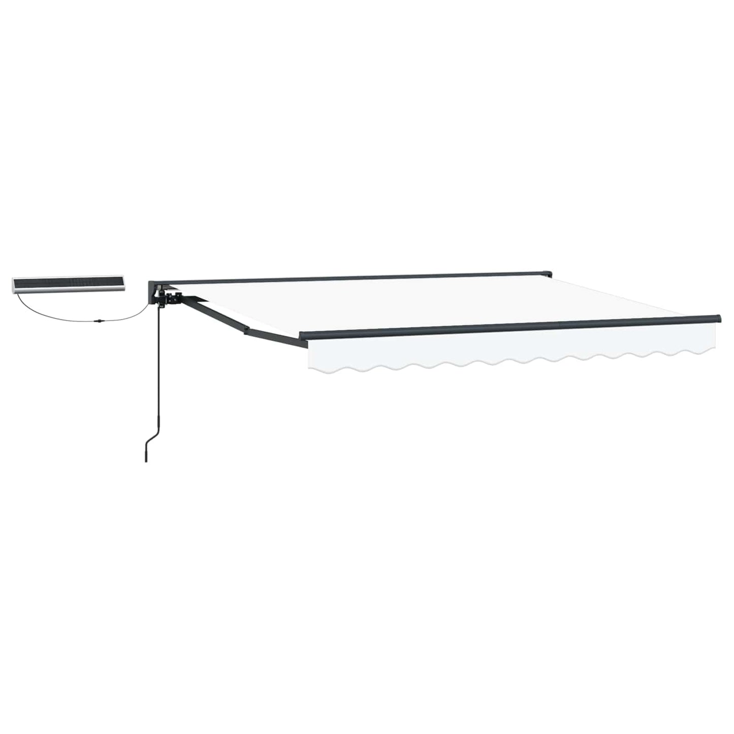 Tettuccio Elettrico Retrattile Bianco e Antracite 3 x 2,5 m
