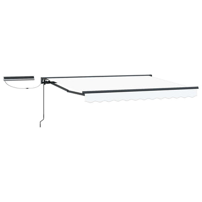 Tettuccio Elettrico Retrattile Bianco e Antracite 3 x 2,5 m