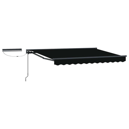 Tettuccio Elettrico Retrattile Nero e antracite 3,5 x 2,5 m | homemem39