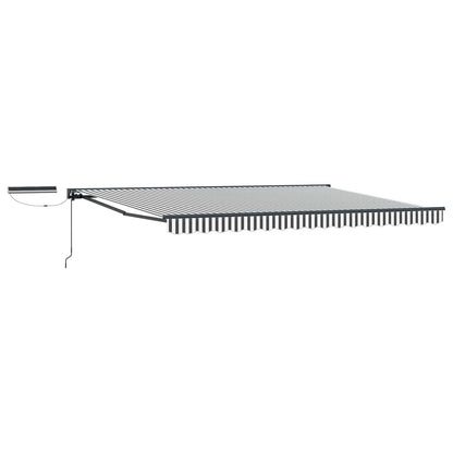 Tettuccio Elettrico Retrattile Antracite e Bianco 4,5 × 3,5 m | homemem39