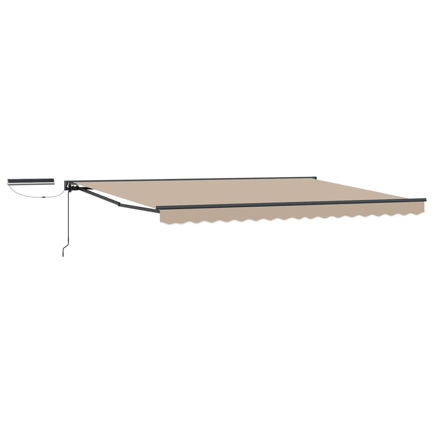 Tettuccio Elettrico Retrattile Beige e Antracite 4,5 × 3,5 m | homemem39