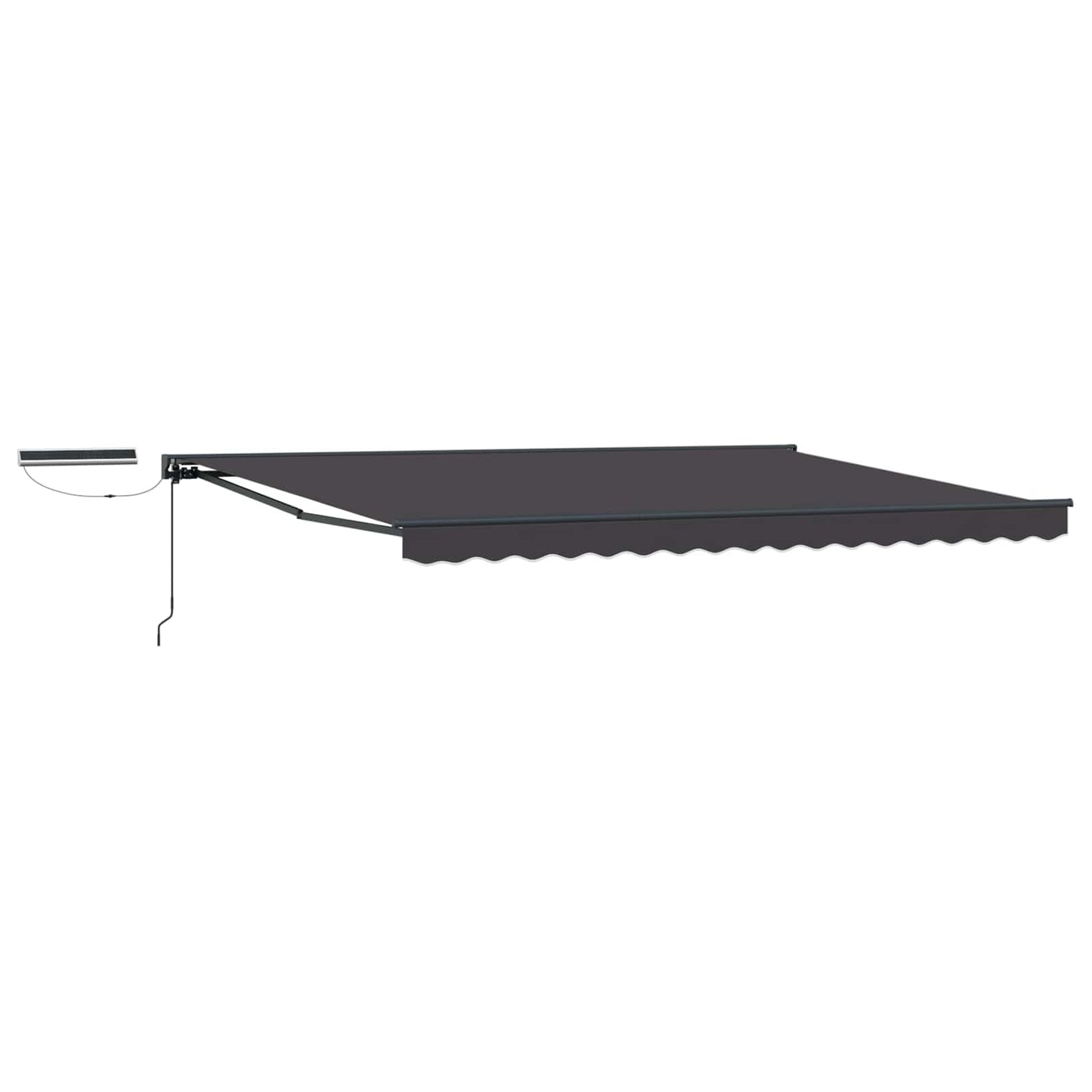 Tettuccio Elettrico Retrattile Antracite e Grigio 5 x 3 m | homemem39