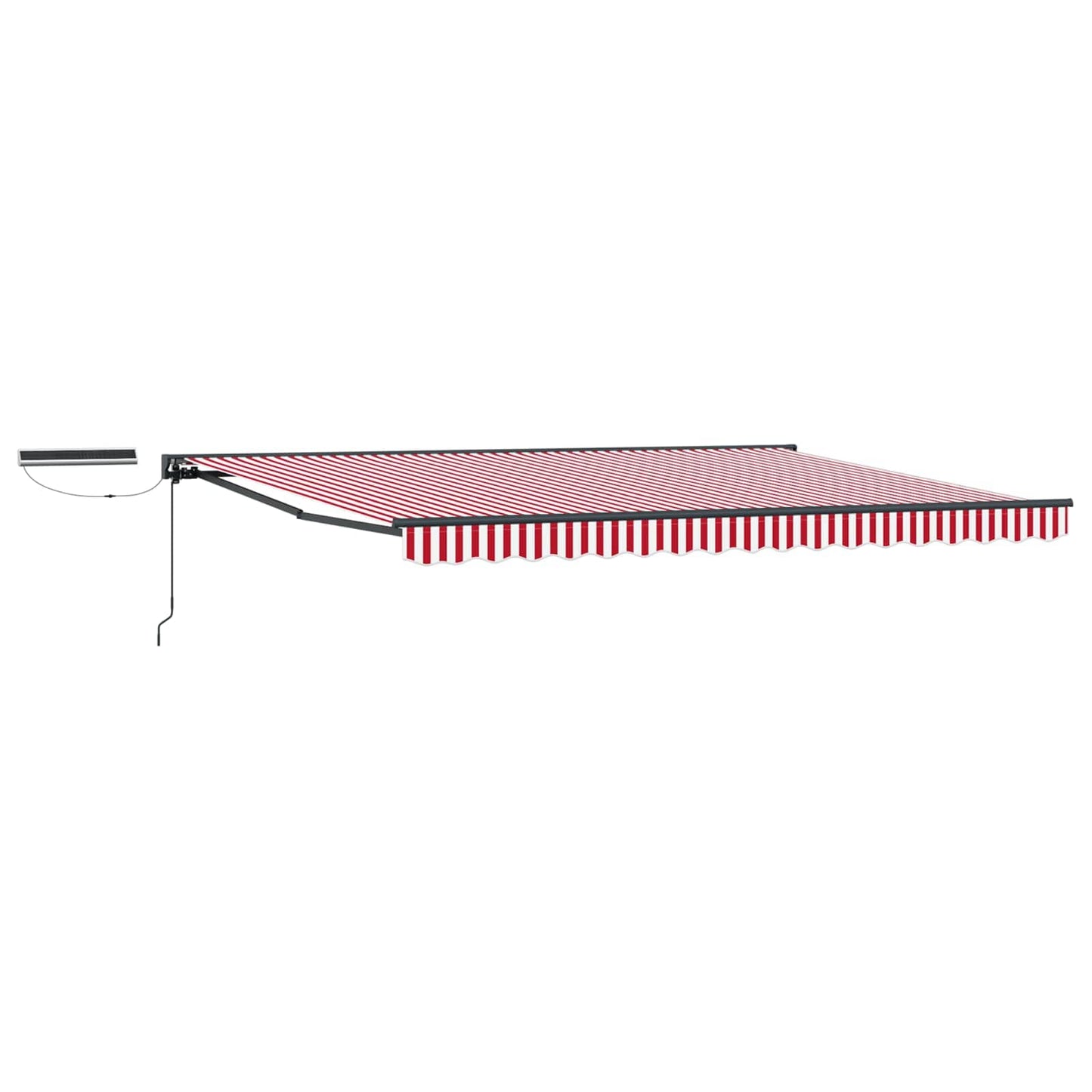 Tettuccio Elettrico Retrattile Rosso, Bianco, Antracite 5 x 3 m | homemem39