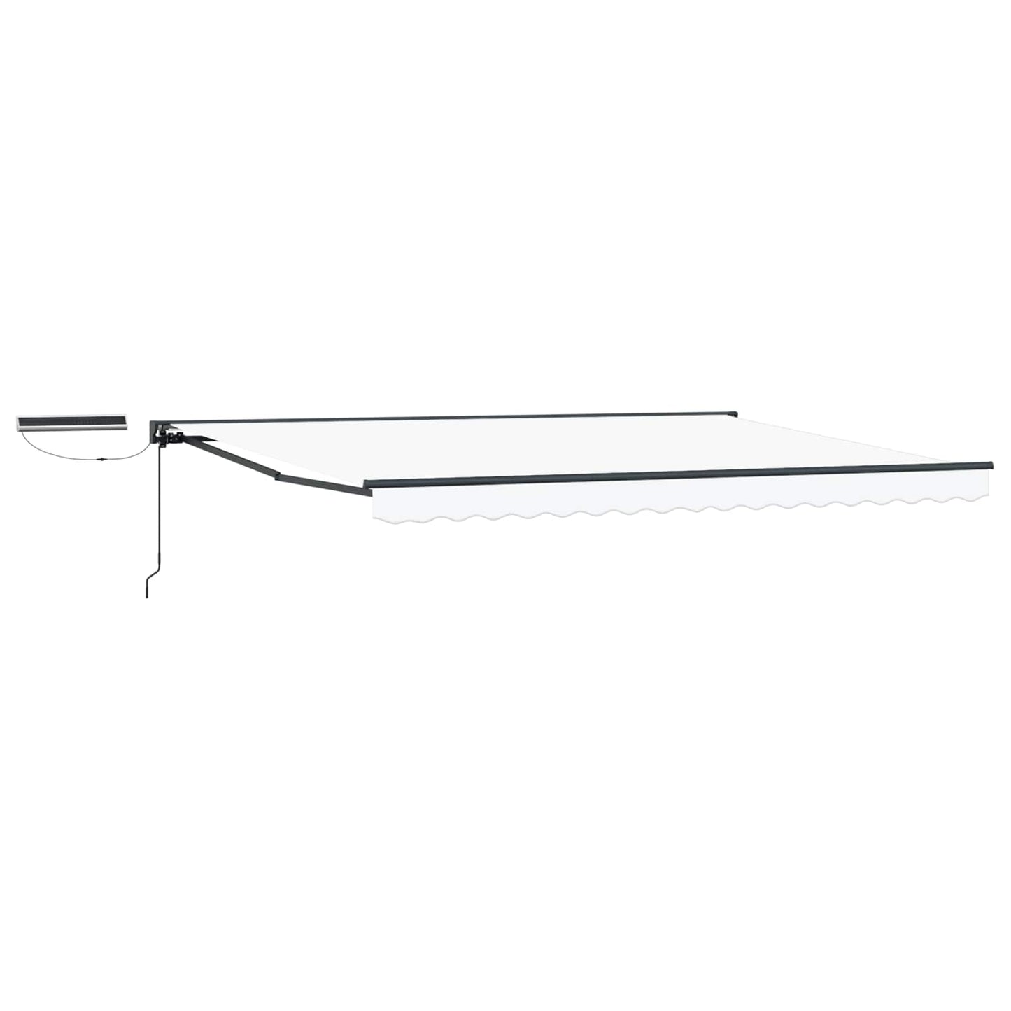 Tettuccio Elettrico Retrattile Bianco e Antracite 5 x 3 m | homemem39