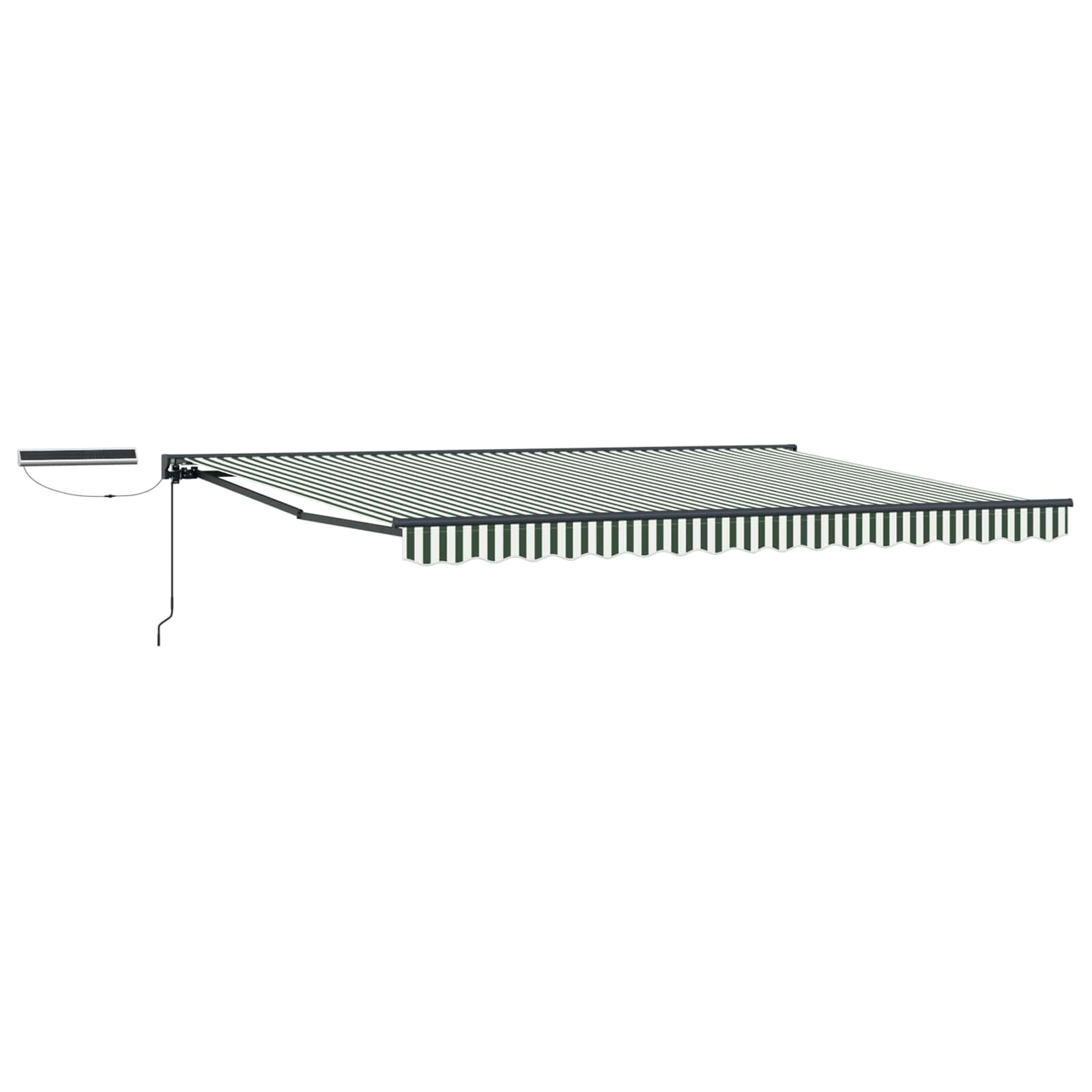 Tettuccio Elettrico Retrattile Verde, Bianco, Antracite 5 x 3 m | homemem39