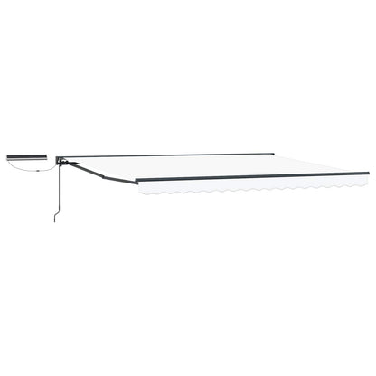 Tettuccio Elettrico Retrattile Bianco e Antracite 5 × 3,5 m | homemem39