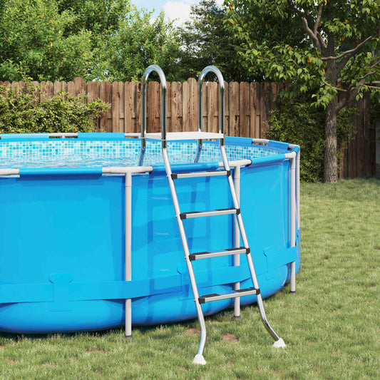 Scala per piscina fuori terra 195 x 150 cm 4-Gradino