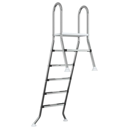 Scala per piscina parzialmente interrata 222 x 128 cm 5-Gradino | homemem39