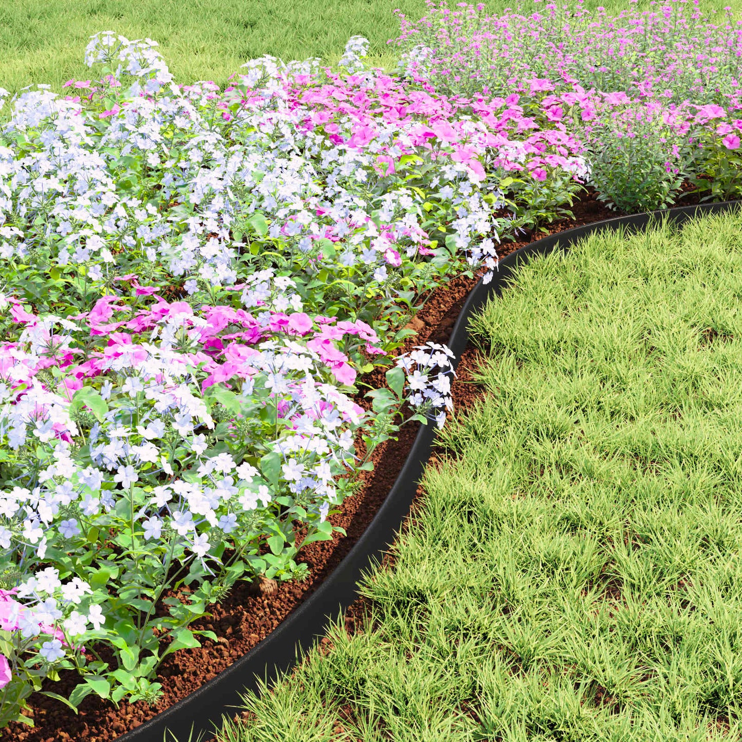 Bordure per prato Nero 5000 x 4 x 5 cm Plastica | homemem39