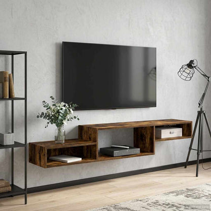 Mobile TV da Parete A parete Rovere Fumo 150 x 28 x 26 cm | homemem39