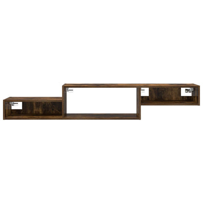 Mobile TV da Parete A parete Rovere Fumo 150 x 28 x 26 cm | homemem39