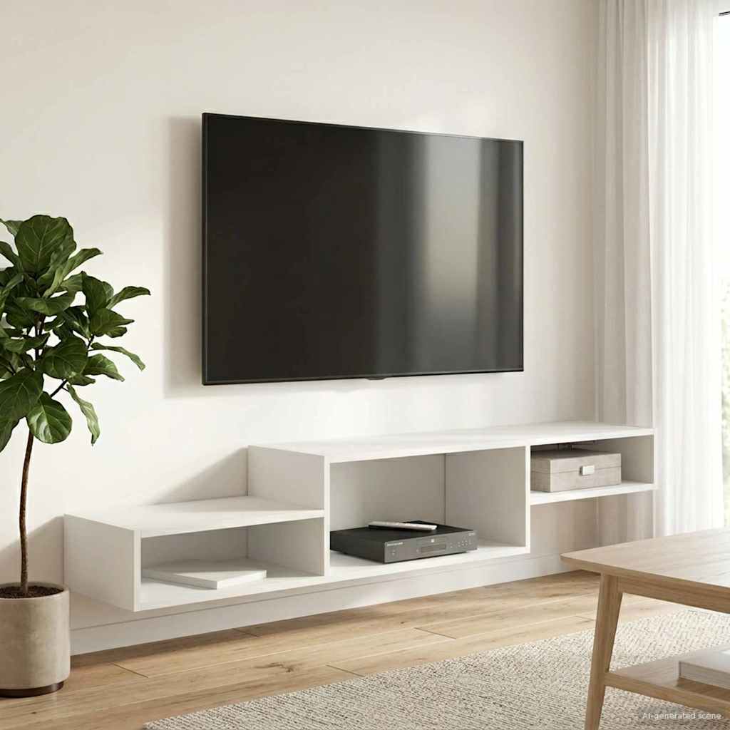 Mobile TV da Parete A parete Legno antico 150 x 28 x 26 cm | homemem39