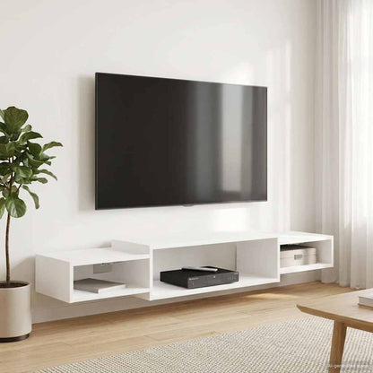 Mobile TV da Parete A parete Bianco 140 x 28 x 21 cm | homemem39