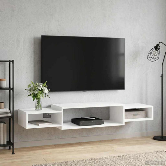 Mobile TV da Parete A parete Bianco 140 x 28 x 21 cm | homemem39