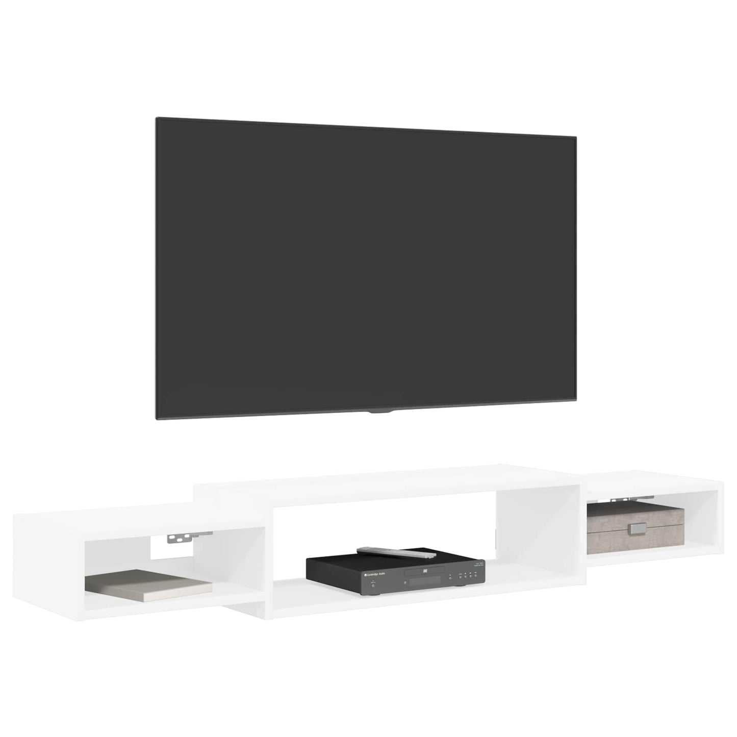 Mobile TV da Parete A parete Bianco 140 x 28 x 21 cm | homemem39