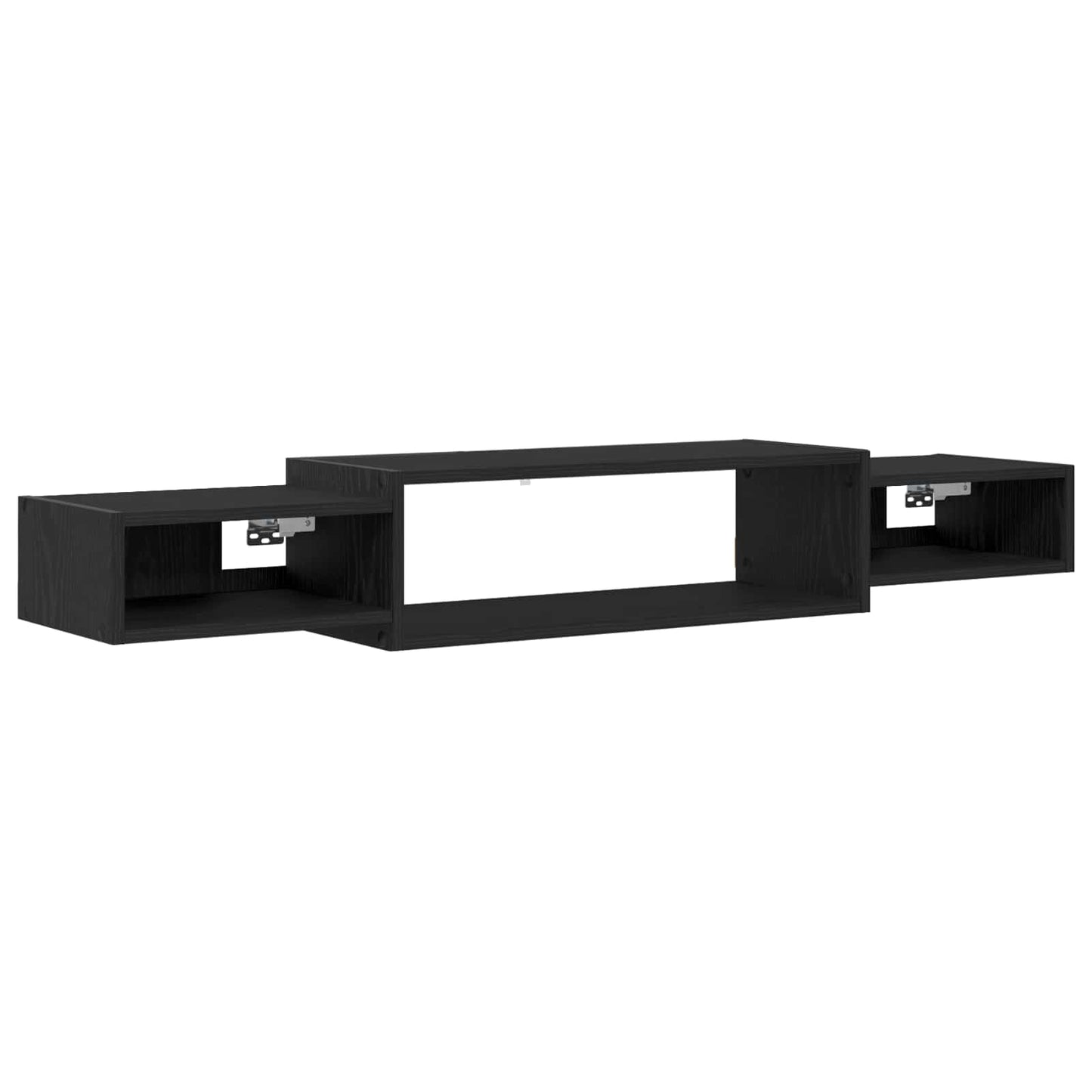 Mobile TV da Parete A parete Rovere Nero 140 x 28 x 21 cm | homemem39