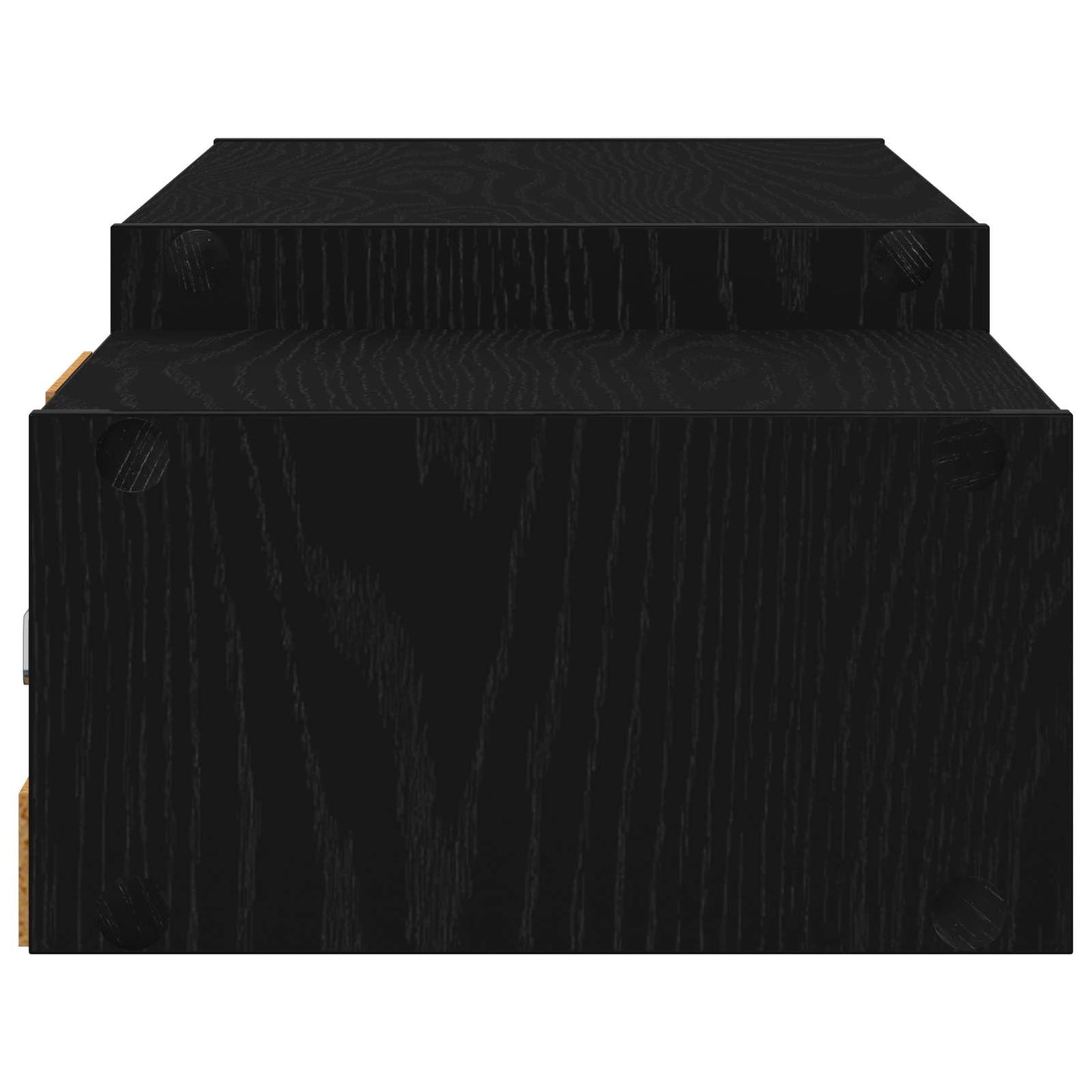 Mobile TV da Parete A parete Rovere Nero 140 x 28 x 21 cm | homemem39