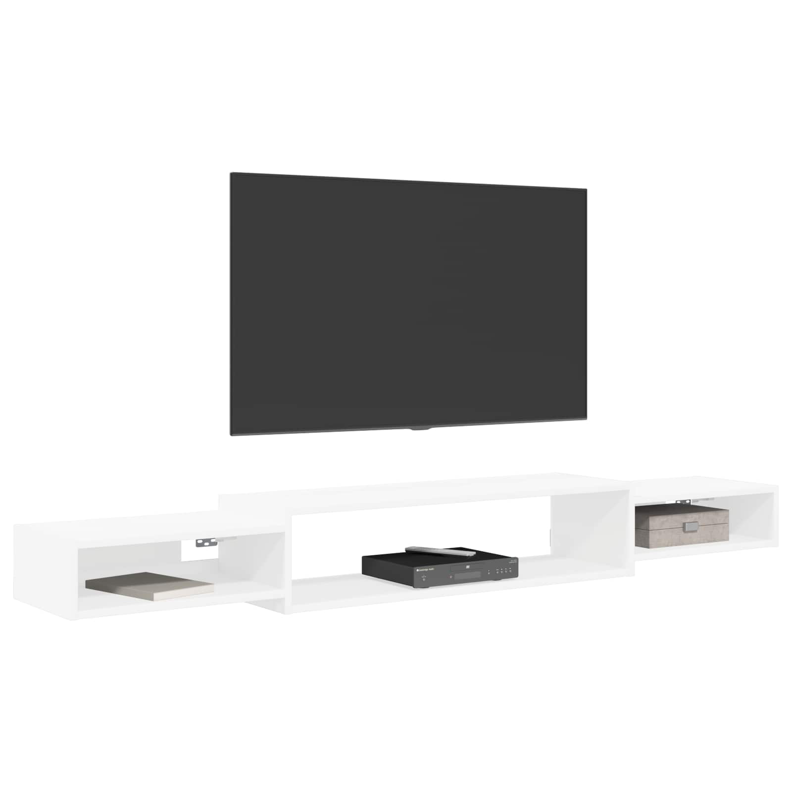 Mobile TV da Parete A parete Bianco 180 x 28 x 21 cm | homemem39
