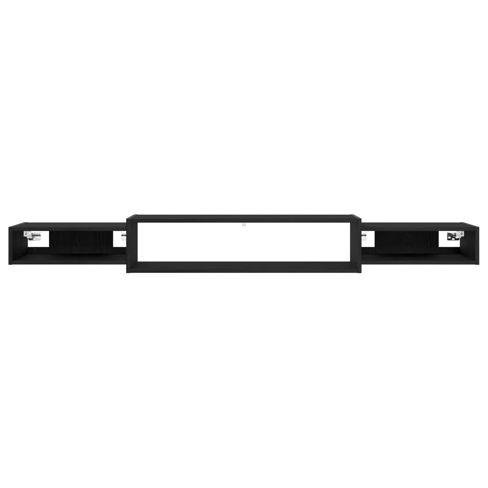 Mobile TV da Parete A parete Rovere Nero 180 x 28 x 21 cm | homemem39