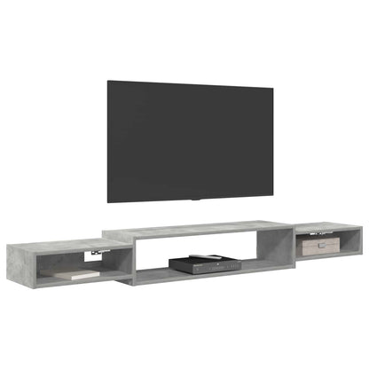 Mobile TV da Parete A parete Grigio Cemento 180 x 28 x 21 cm | homemem39