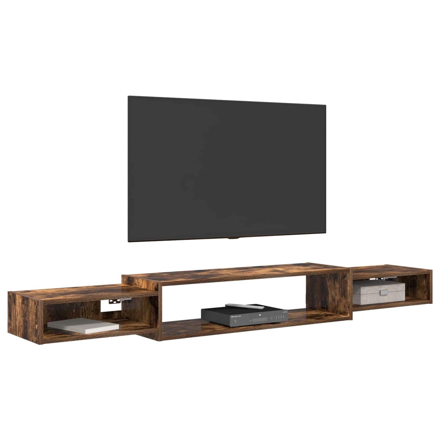 Mobile TV da Parete A parete Rovere Fumo 180 x 28 x 21 cm | homemem39