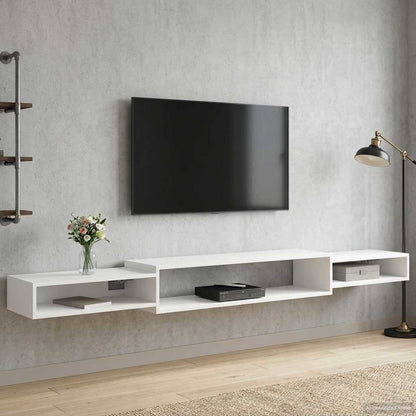 Mobile TV da Parete A parete Bianco 220 x 28 x 21 cm | homemem39