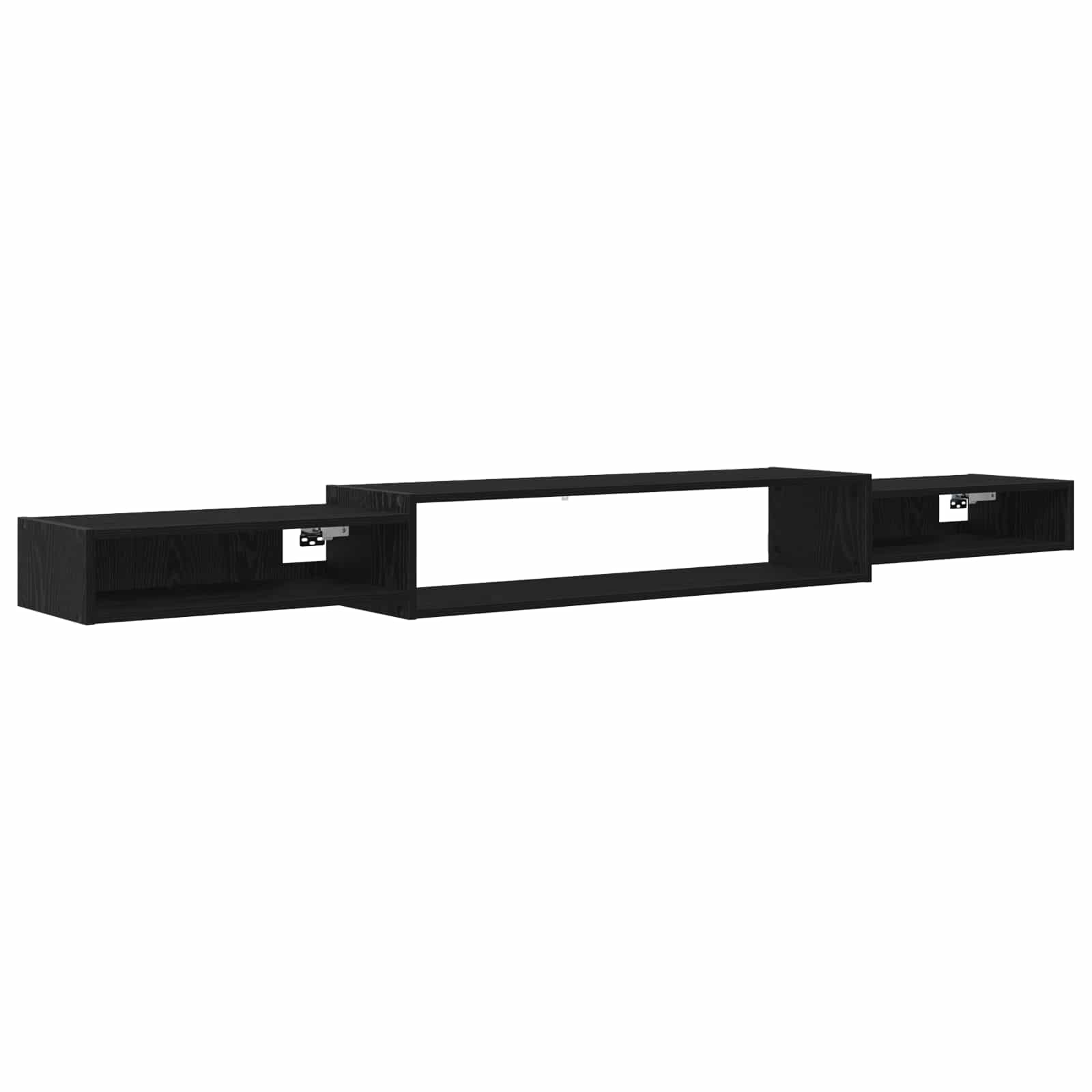 Mobile TV da Parete A parete Rovere Nero 220 x 28 x 21 cm | homemem39