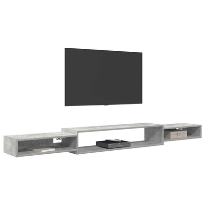 Mobile TV da Parete A parete Grigio Cemento 220 x 28 x 21 cm | homemem39