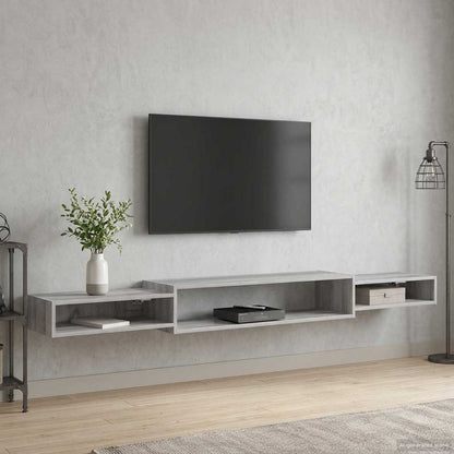 Mobile TV da Parete A parete Sonoma grigio 220 x 28 x 21 cm | homemem39