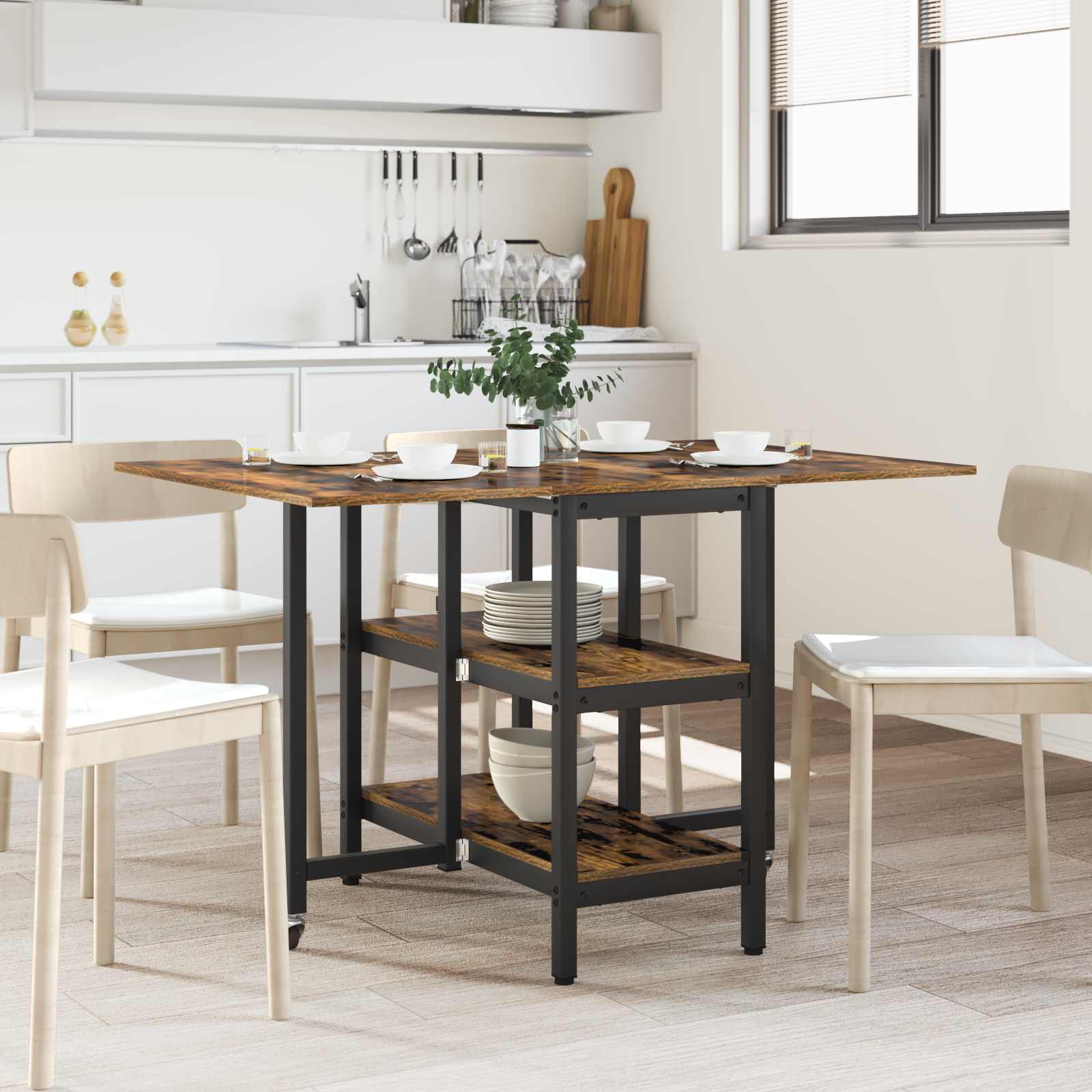 Tavolo da Pranzo 122 x 80 x 76,5 cm Legno ingegnerizzato | homemem39