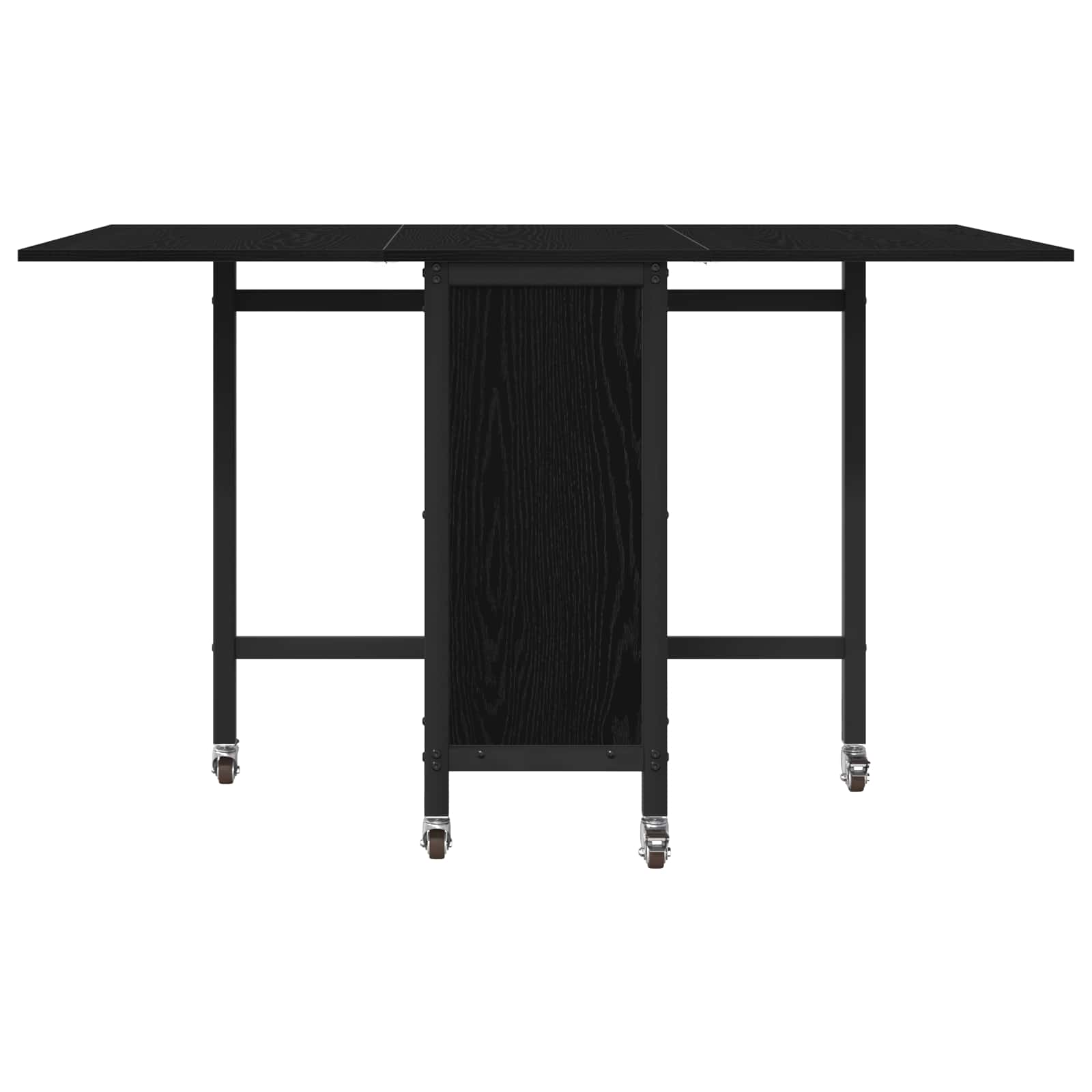 Tavolo da pranzo pieghevole con ruote 130 x 80 x 76,5 cm | homemem39