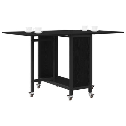 Tavolo da pranzo pieghevole con ruote 130 x 80 x 76,5 cm | homemem39