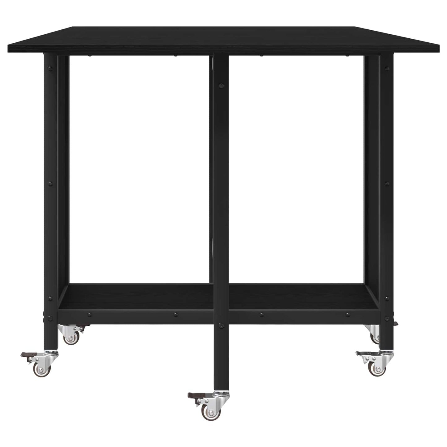 Tavolo da pranzo pieghevole con ruote 130 x 80 x 76,5 cm | homemem39