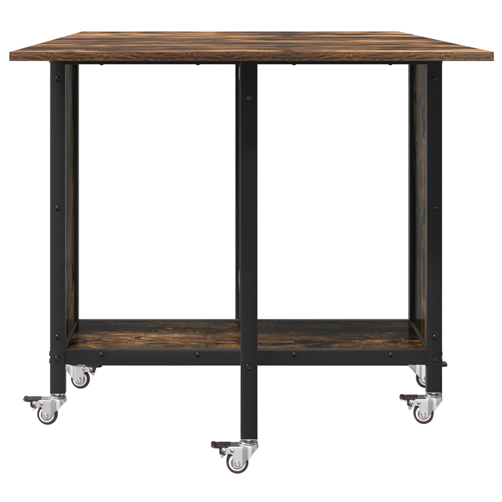 Tavolo da pranzo pieghevole con ruote 130 x 80 x 76,5 cm | homemem39