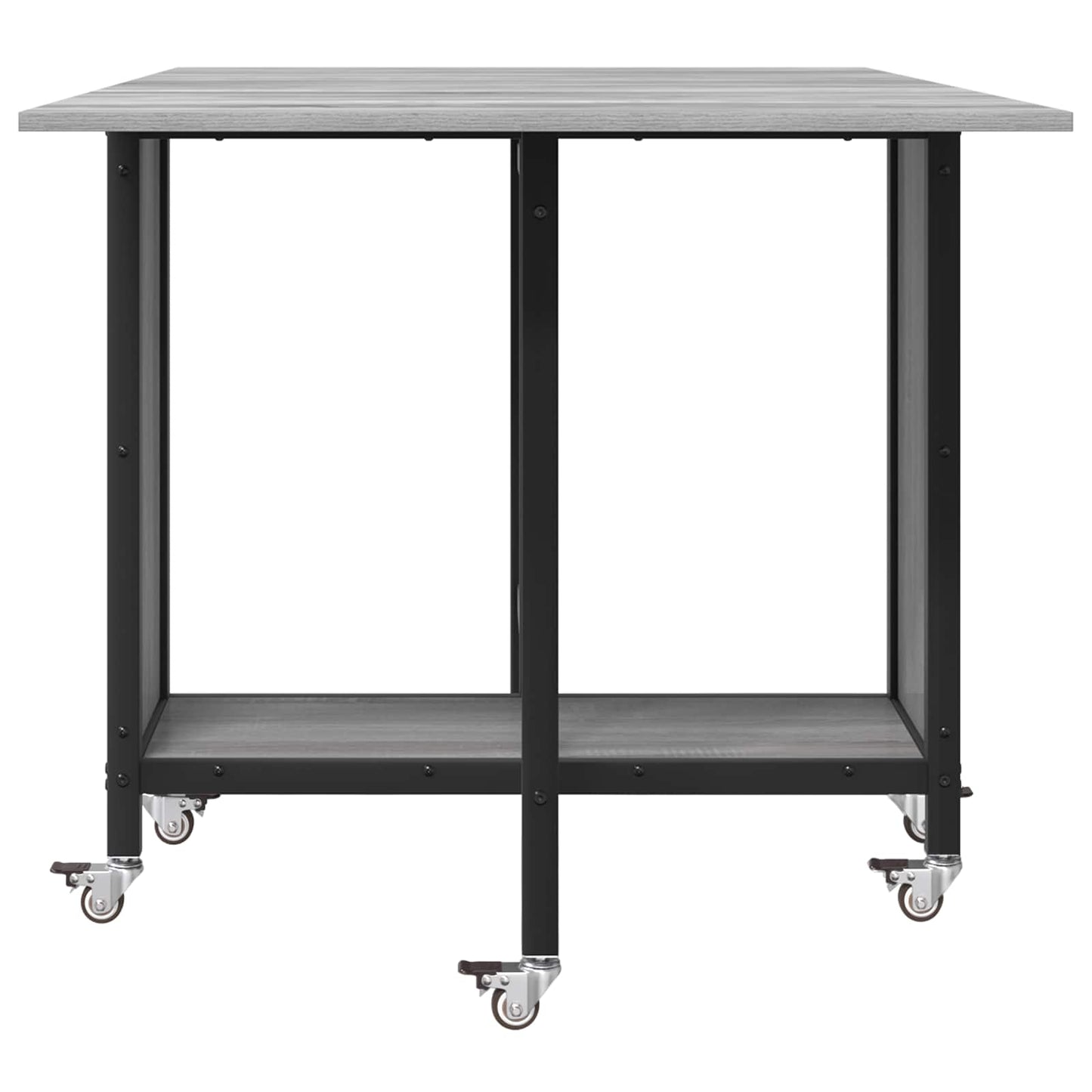 Tavolo da pranzo pieghevole con ruote 130 x 80 x 76,5 cm | homemem39