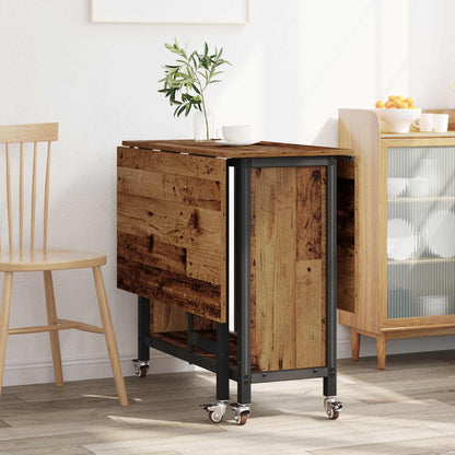 Tavolo da pranzo pieghevole con ruote 130 x 80 x 76,5 cm | homemem39