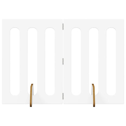 Recinto pieghevole per animali 2 pcs Bianco 100,5 x 38 x 70 cm | homemem39