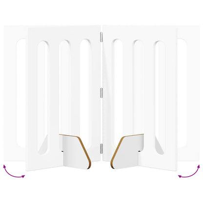 Recinto pieghevole per animali 2 pcs Bianco 100,5 x 38 x 70 cm