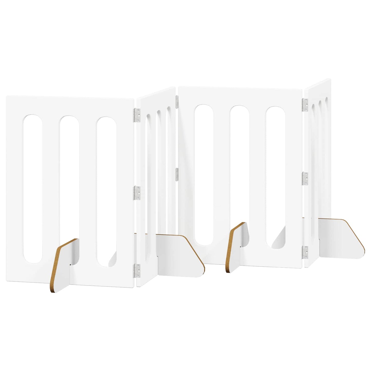 Recinto pieghevole per animali 4 pcs Bianco 201 x 38 x 70 cm | homemem39