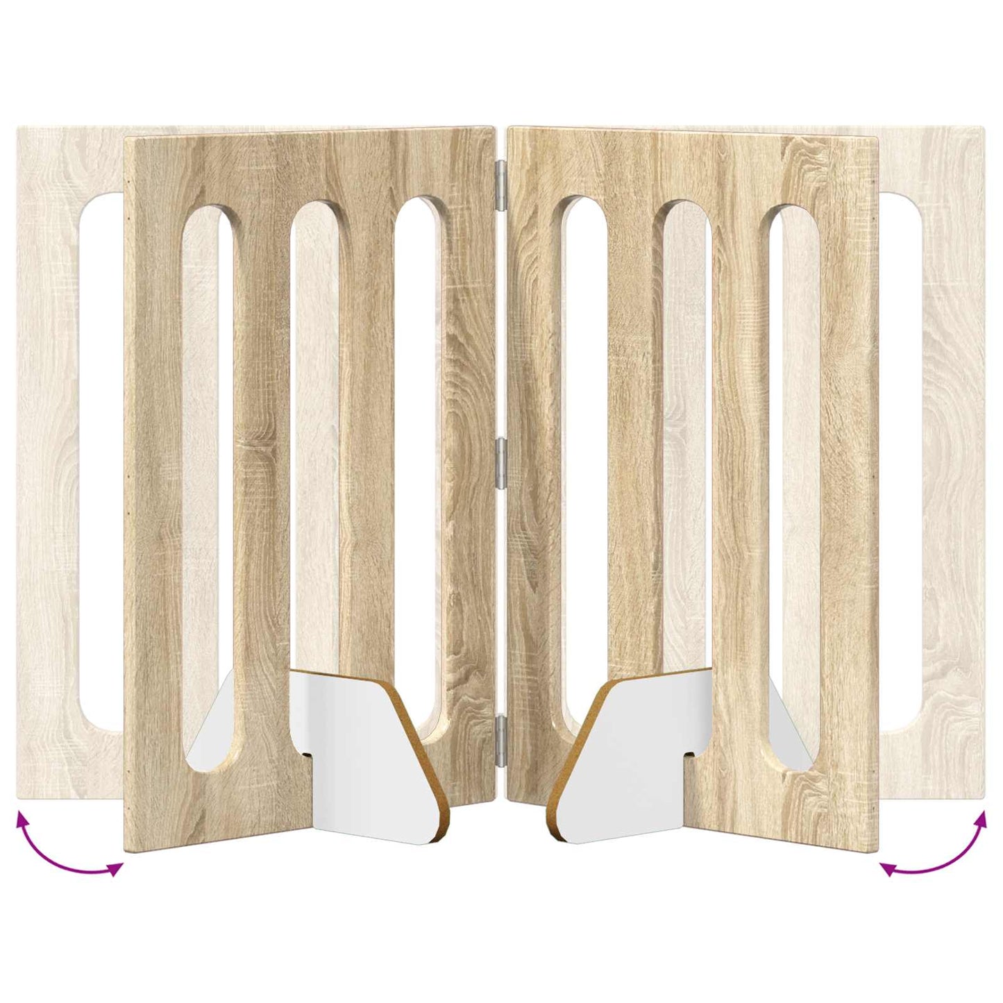 Recinto pieghevole per animali 2 pcs Rovere Sonoma | homemem39