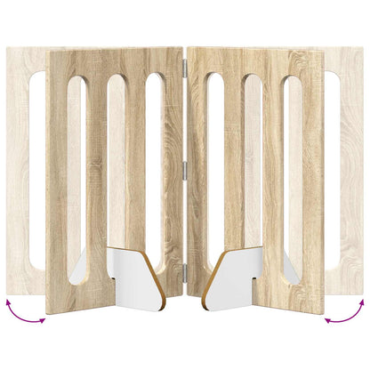 Recinto pieghevole per animali 2 pcs Rovere Sonoma