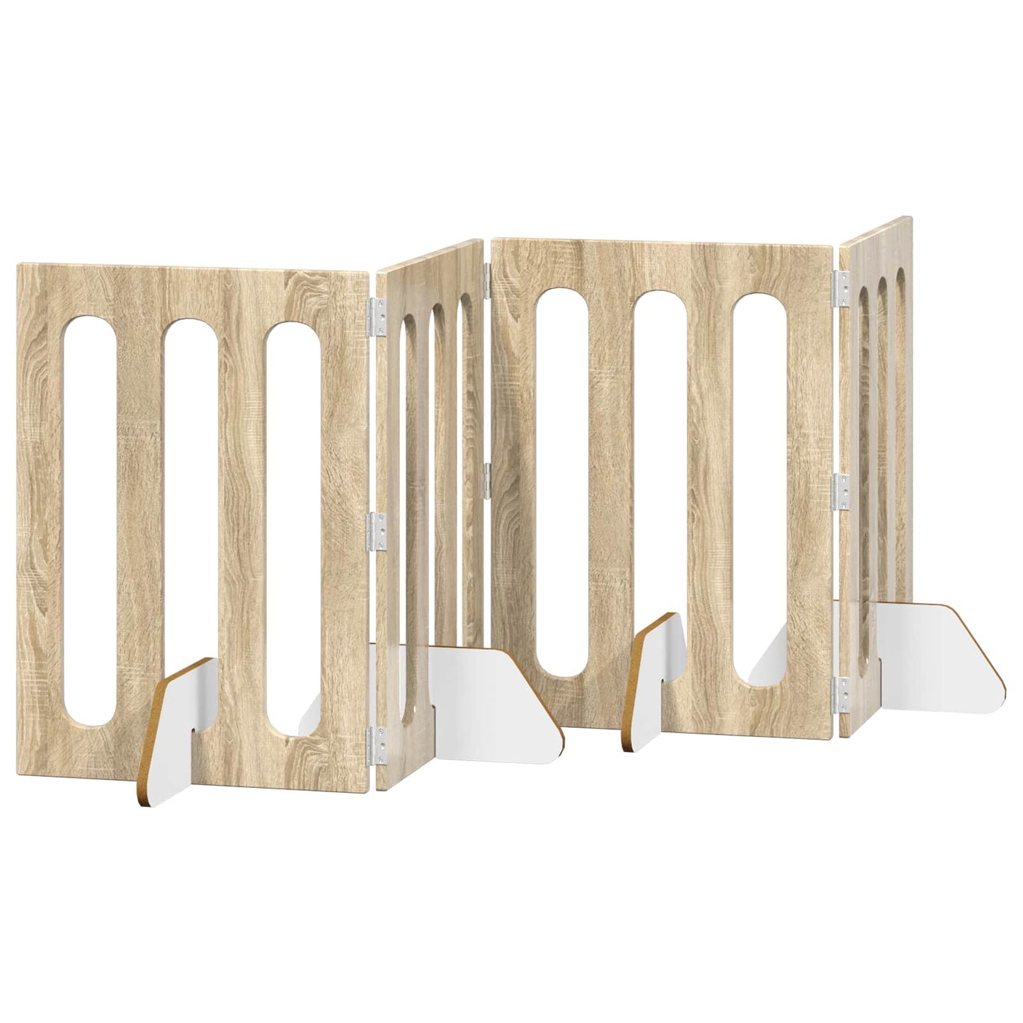 Recinto pieghevole per animali 4 pcs Rovere Sonoma