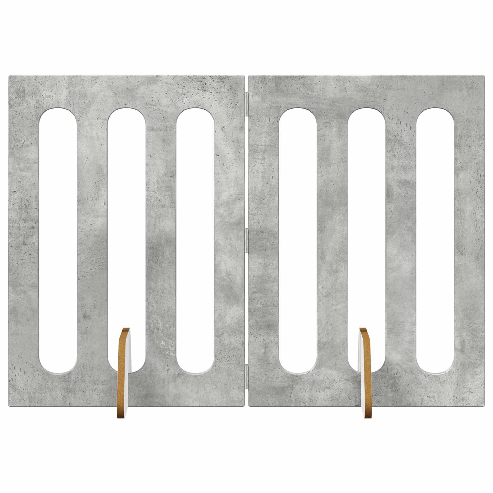 Recinto pieghevole per animali 2 pcs Grigio Cemento | homemem39