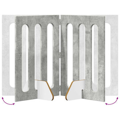 Recinto pieghevole per animali 2 pcs Grigio Cemento | homemem39