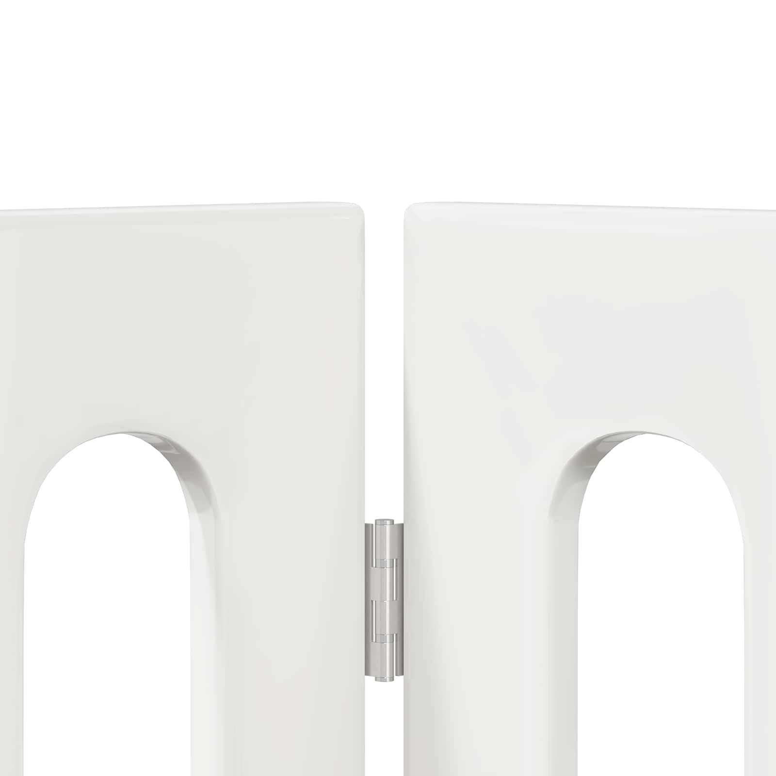 Recinto pieghevole per animali 2 pcs Bianco Lucido | homemem39