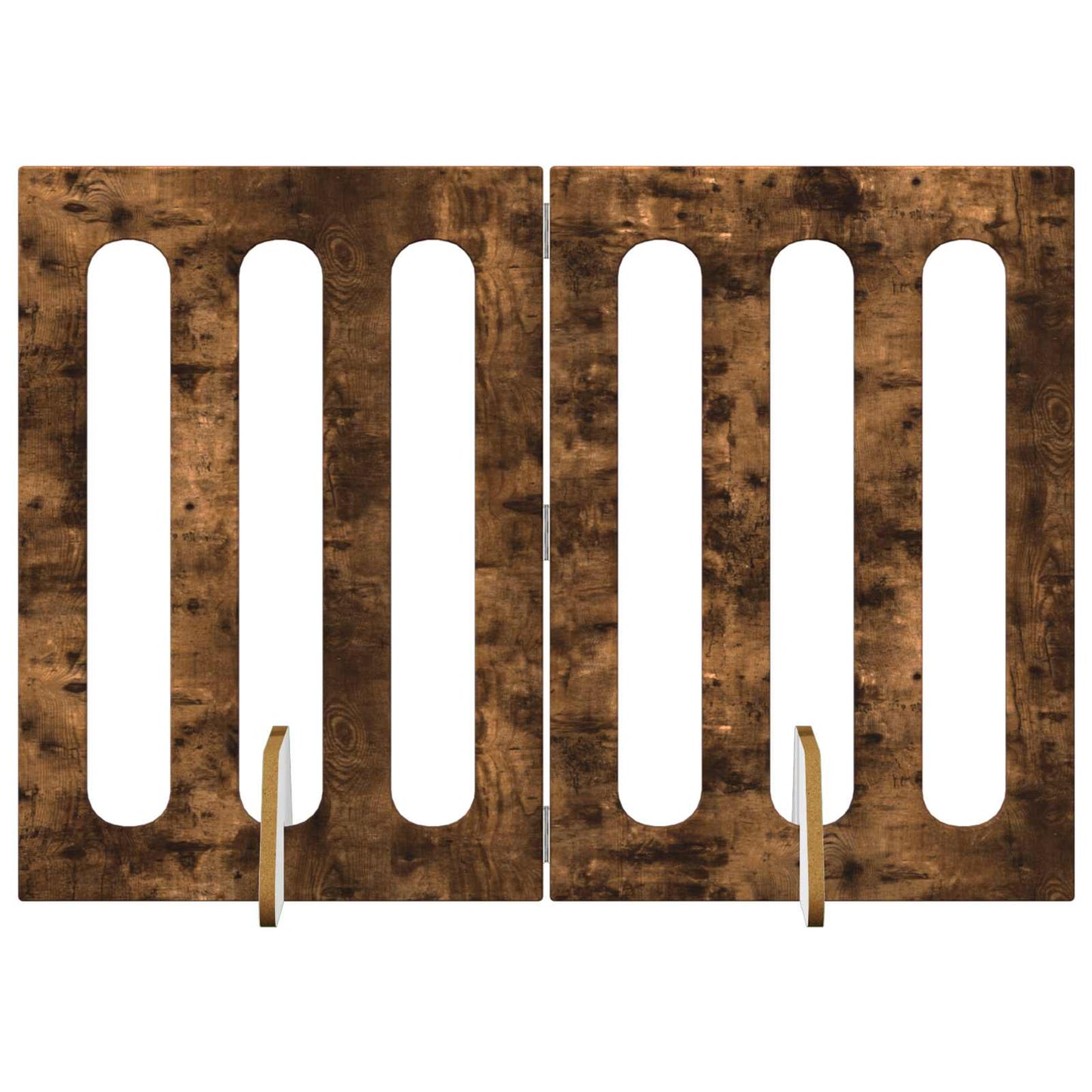 Recinto pieghevole per animali 2 pcs Quercia Affumicata | homemem39