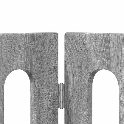 Recinto pieghevole per animali 2 pcs Sonoma grigia