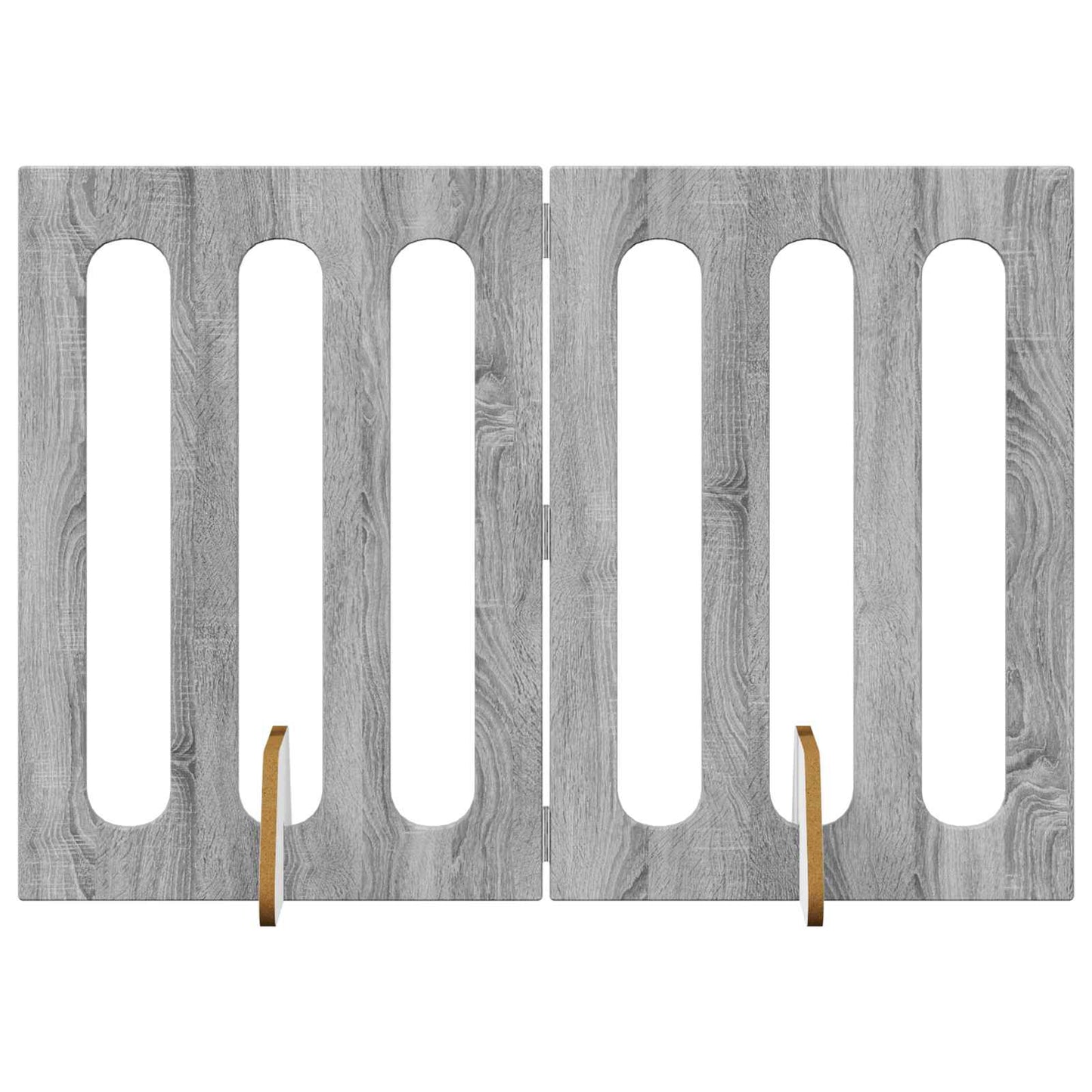 Recinto pieghevole per animali 2 pcs Sonoma grigia | homemem39